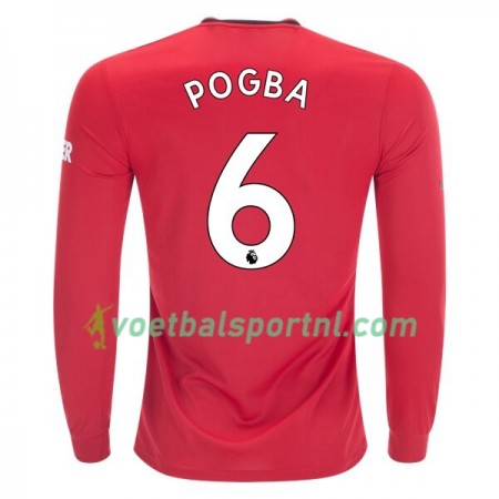 Manchester United Paul Pogba 6 Thuis Shirt 2019-20 L/S Manchester United Paul Pogba 6 Thuis Shirt 2019-20 L/S